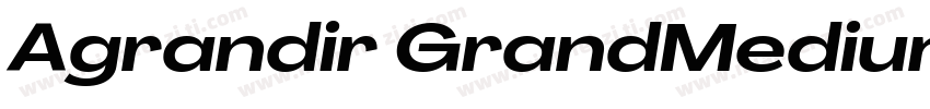 Agrandir GrandMediumItalic字体转换